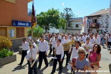 Telde rinde pleitesía a San Miguel en Valsequillo (Foto Francisco Javier Santana y TA)